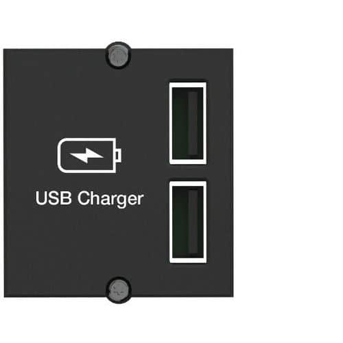 USB-A lader module dubbel - Bachmann