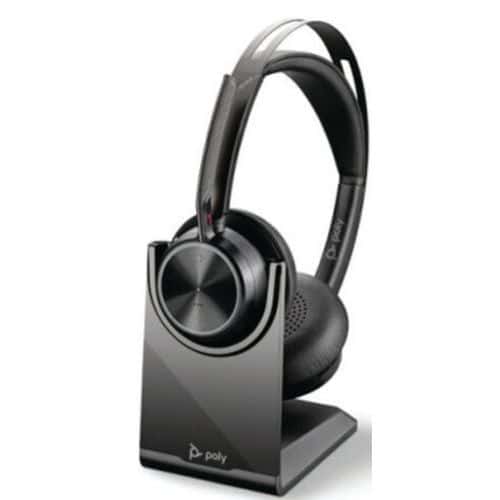 Casque sans fil avec socle PC Voyager Focus 2 UC - USB A - Poly