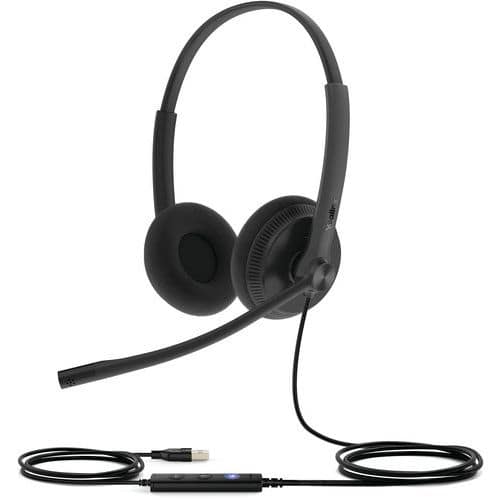 Headset met schuimkussentjes UH34 Dual Teams Micro USB A - Yealink