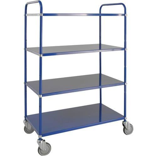 Magazijn trolley Legbord Licht - 4 plateaus - KONGAMEK