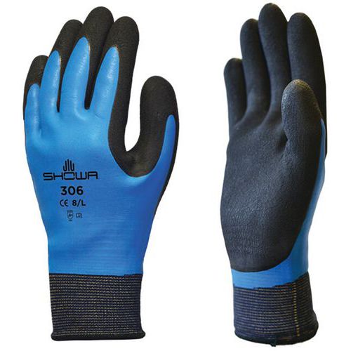 Gants grip polyvalents 306 - Enduction complète mousse de latex_Showa