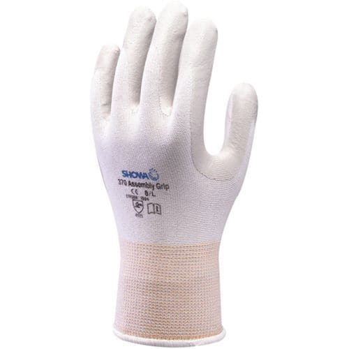 Gants grip polyvalents 370 blanc - Enduction nitrile _Showa