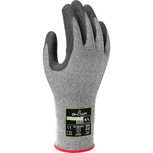 Gants résistants aux coupures 346 - Latex / Doublure Duracoil _Showa