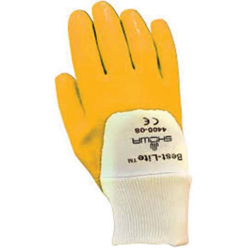 Handschoen Showa 4400Y nitril gecoat  - Wiltec