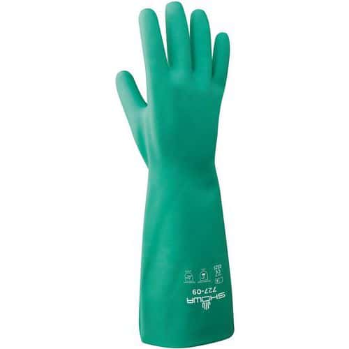 Gants de protection chimique 727 vert - Sensation seconde peau _Showa