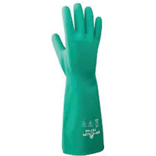 Gants de protection chimique 737 vert - Manchette longue _Showa