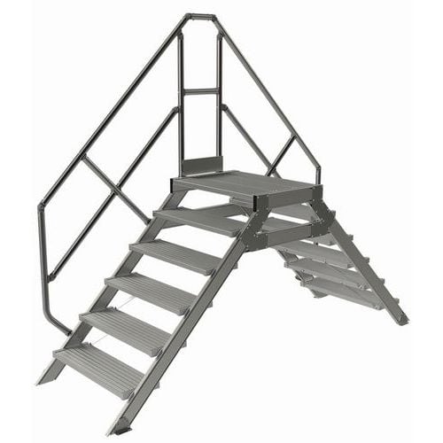 Passerelle fixe inclinaison 45° - Largeur 800 mm - Tubesca-Comabi