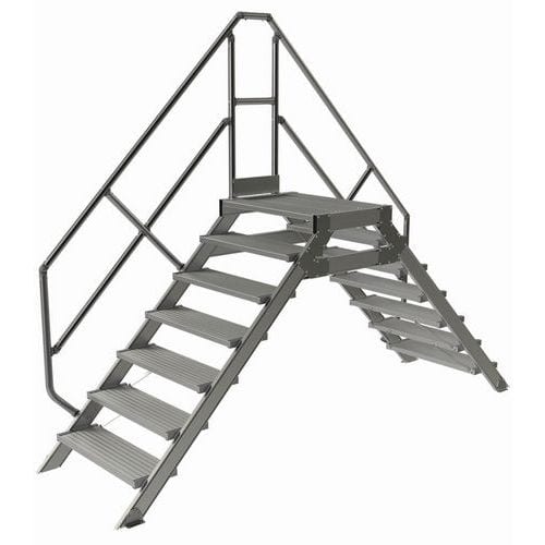 Passerelle fixe inclinaison 45° - Largeur 800 mm - Tubesca-Comabi