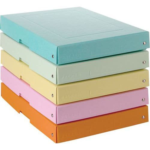 Boîte de rangement assorti PureBox Pastel - Lot de 5 - Falken