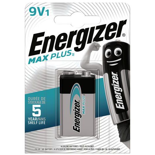 Pile alcaline Max Plus 9V FSB1 - Energizer