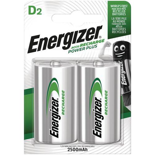 Oplaadbare alkalinebatterij - D/LR20 - Set van 2 - Energizer