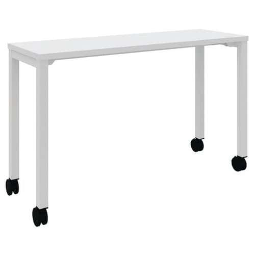 Vergadertafel Arial 120x40 cm met verrijdbaar bridge poten - Eol