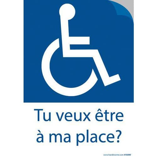 Sticker - TU VEUX ETRE A MA PLACE ?