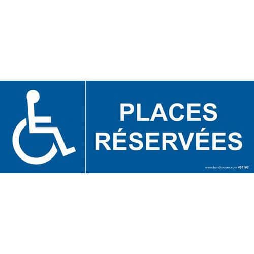 Signalisation places réservées handicapé