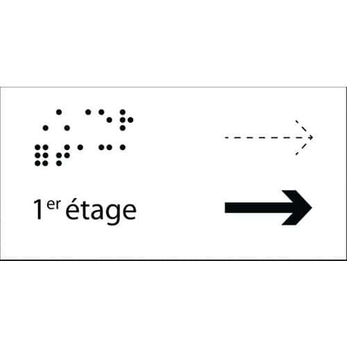 Braille handvat voor leuning etage