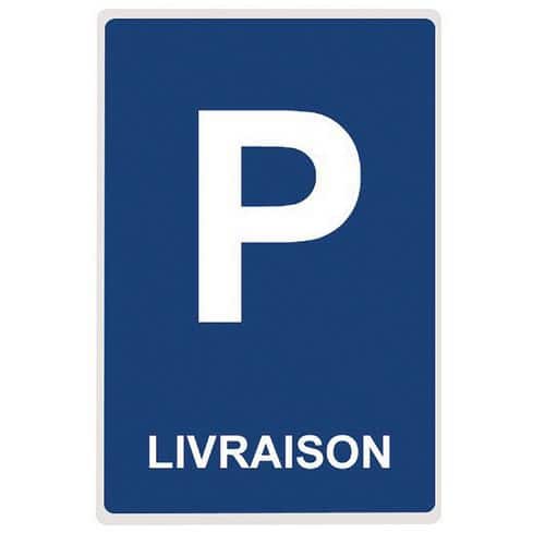 Parkeerbord vlak aluminium LIVRAISON