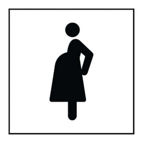 Pictogram voorrang voor zwangere vrouwen