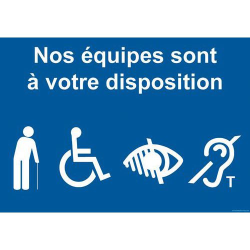 Panneau de signalisation nos équipes sont à votre disposition