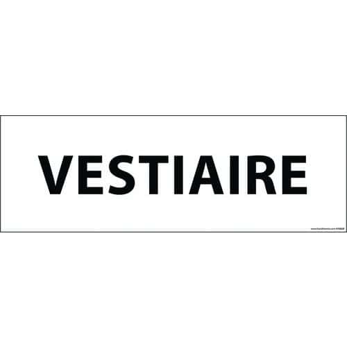 Deurbord VESTIAIRE