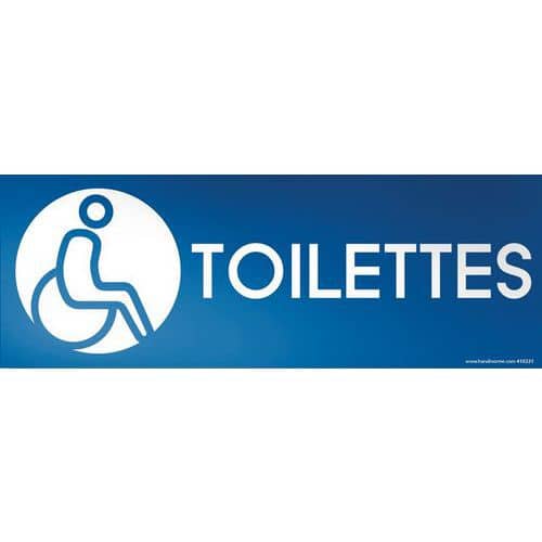 Bord TOILETTES voor minderinvaliden