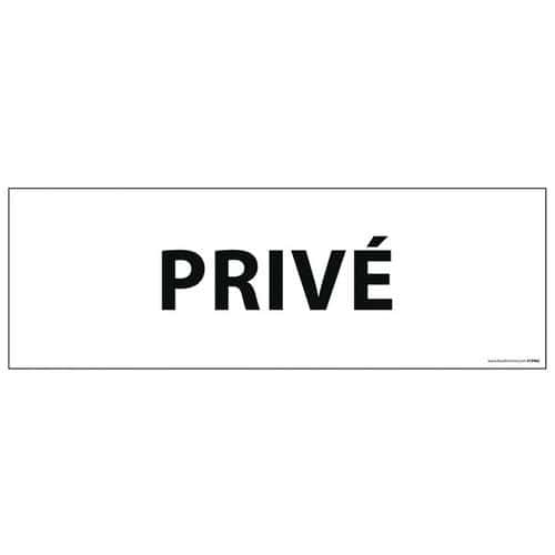 Informatiebord privé