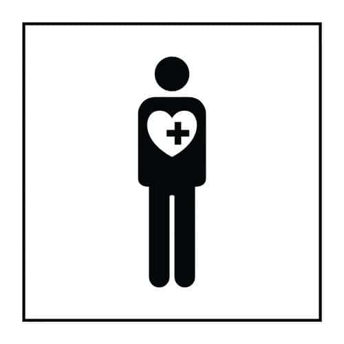 Pictogram toegankelijkheid mensen met gezondheidsproblemen Gravoply