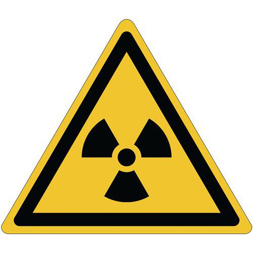 Panneau danger - Matières radioactives - Aluminium - 200 mm