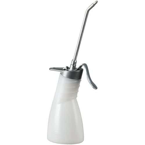 Burette d'atelier blanche avec bec rigide - PE - 200 mL - Pressol