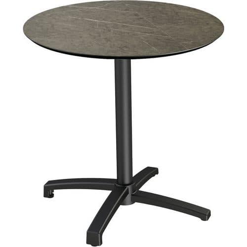 Table de bistrot pliable X CROSS - Forme ronde - Veba