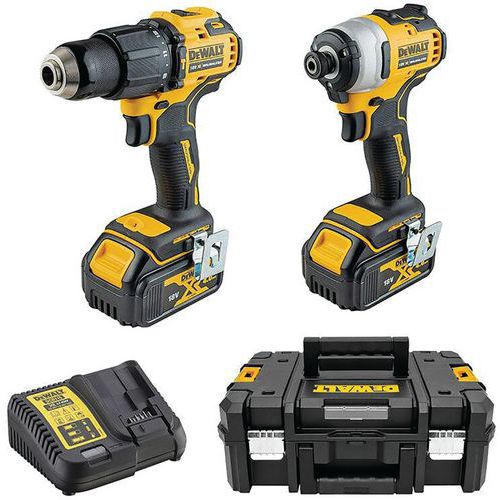 Kit 2 outils XR 18V 3Ah Li - Perceuse et visseuse - Dewalt