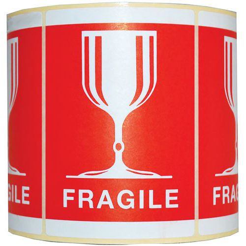 Etiquette de sécurité - Imprimé verre fragile