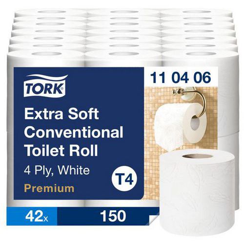 Rouleau papier toilette extra doux 4 plis - Tork