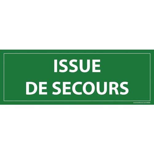 Bord ISSUE DE SECOURS