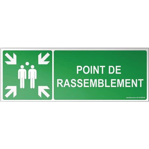 Bord picto POINT DE RASSEMBLEMENT