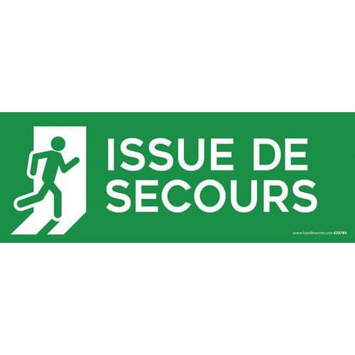 Bord picto ISSUE DE SECOURS