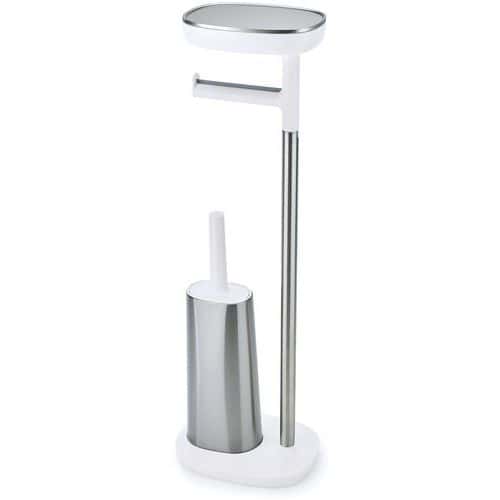 Support rouleaux toilette + Brosse EasyStore Butler Plus_Joseph Joseph