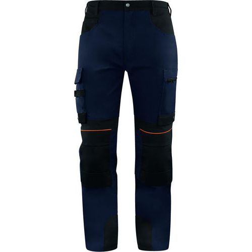 Werkbroek stretch M5PA3 marineblauw/zwart - Delta Plus