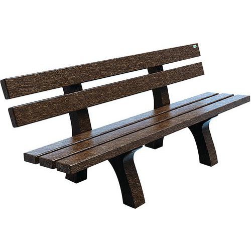 Banc en plastique recyclé Rebnew - Benito