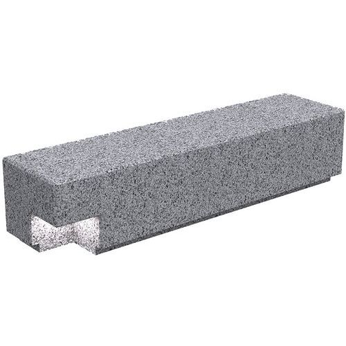 Banc Kube béton granite avec lampe LED - Benito