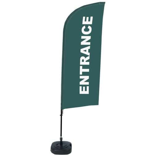 Beach flag base remplissable Entrée - Anglais - Showdown Displays