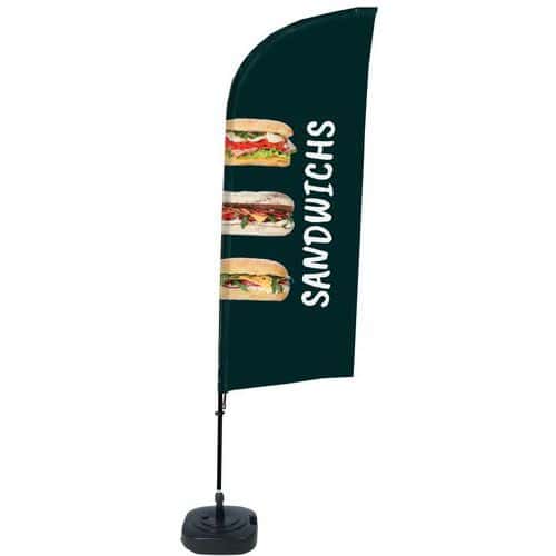 Beach flag base remplissable Sandwichs - Français - Showdown Displays