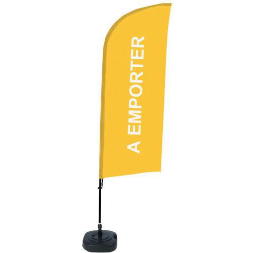 Beach Flag Alu Wind compleet - A EMPORTER - watertankvoet - Showdown.