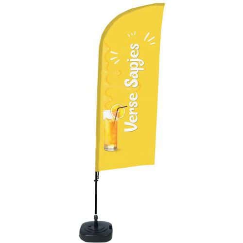 Beach Flag Alu Wind compleet - Verse Sapjes - watertankvoet.