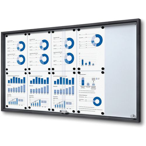 Vitrine verrouillable avec portes coulissantes - Showdown Displays