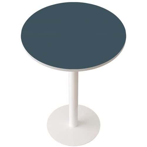 Table de réunion haute Easy Ø80 cm plateau coloris uni - Manutan Expert