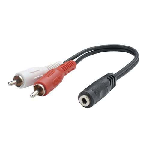 Adaptateur 2RCA - Jack 3,5