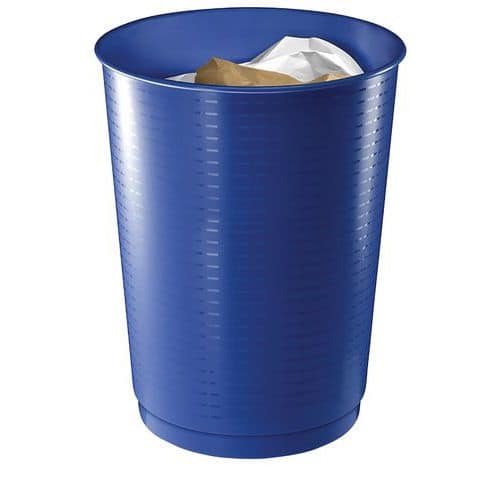 Corbeille à déchets bleu cobalt - 40 L - CEP