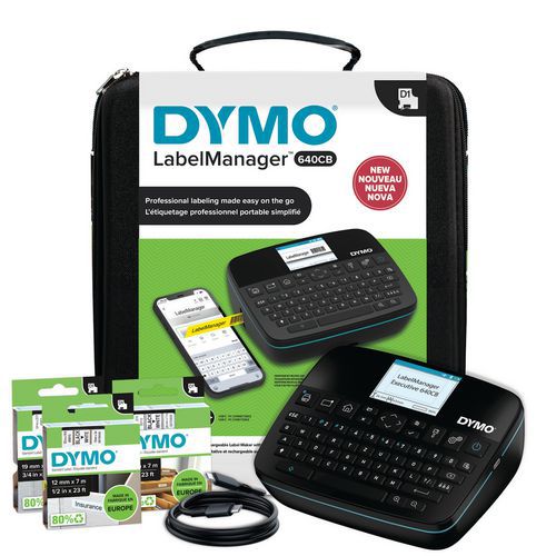 Set van etiketteermachine LabelManager® Executive LM640 CB qwerty - Dymo