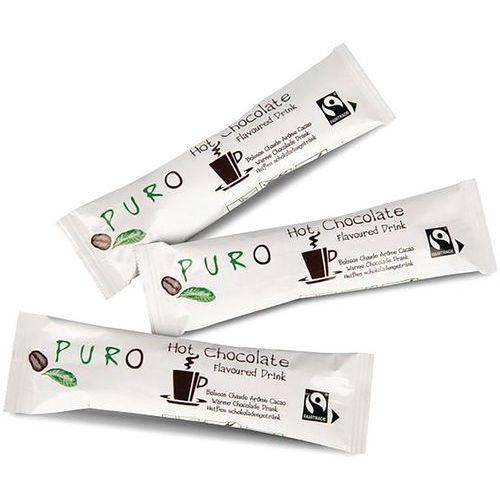 Stick voor instant chocolademelk Puro fairtrade 100 zakjes - Miko