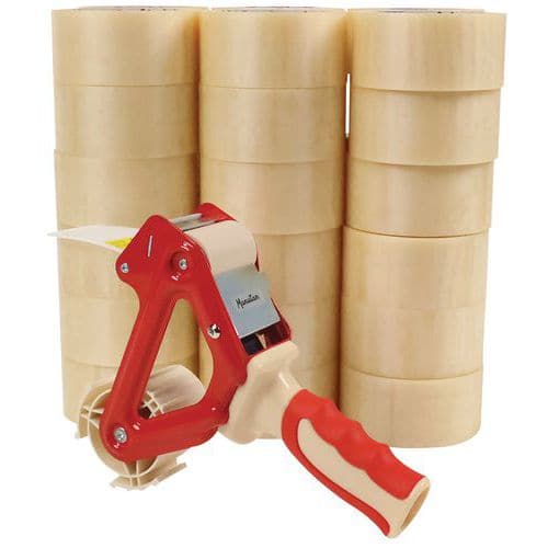 Rollen pvc-tape + 1 ergonomische dispenser - Manutan Expert